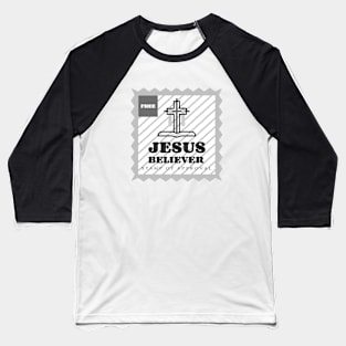 Jesus Believer Stamp of Approval Baseball T-Shirt